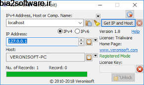 Veronisoft Get IP and Host 1.5.13 نمایش مشخصات IP و هاست Veronisoft Get IP and Host 1.5.13 نمایش مشخصات IP و هاست