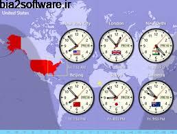Sharp World Clock 7.14 نمایش زنده ساعت کشورهای جهان Sharp World Clock 7.14 نمایش زنده ساعت کشورهای جهان