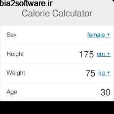 Calorie Calculator 1.0 مدیریت و کنترل کالری Calorie Calculator 1.0 مدیریت و کنترل کالری