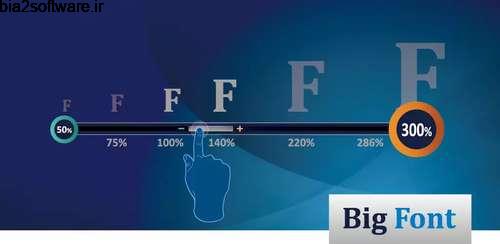 تغییر اندازه فونت Big Font (change font size/display size) 3.19 تغییر اندازه فونت Big Font (change font size/display size) 3.19