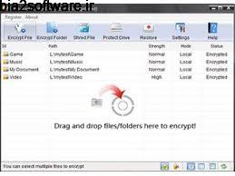 پسورد گذاری فایل و پوشه Advanced Folder Encryption 6.33 پسورد گذاری فایل و پوشه Advanced Folder Encryption 6.33