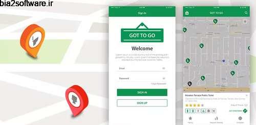 Got2Go v1.0 موقعیت یاب دستشویی اندروید Got2Go v1.0 موقعیت یاب دستشویی اندروید