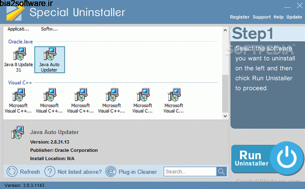 Special Uninstaller 3.0.3.1158 حذف برنامه ها Special Uninstaller 3.0.3.1158 حذف برنامه ها