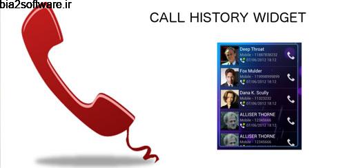 Call History Widget v2.1.1 ویجت تاریخچه تماس اندروید Call History Widget v2.1.1 ویجت تاریخچه تماس اندروید