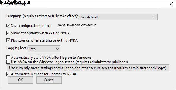 خواندن صفحات برای افراد نابینا و کم بینا NVDA 2016.2.1 خواندن صفحات برای افراد نابینا و کم بینا NVDA 2016.2.1
