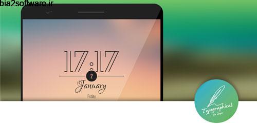 Typographical Zooper Theme v2.3.0 تم زوپر اندروید Typographical Zooper Theme v2.3.0 تم زوپر اندروید