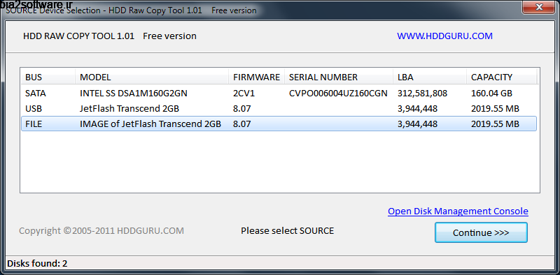 بازیابی و کپی اطلاعات هارد دیسک (برای ویندوز) HDD Raw Copy Tool 1.10 Windows بازیابی و کپی اطلاعات هارد دیسک (برای ویندوز) HDD Raw Copy Tool 1.10 Windows
