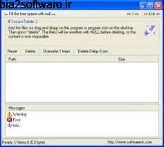 پاکسازی دائمی فایل ها Blank And Secure 4.25 Windows پاکسازی دائمی فایل ها Blank And Secure 4.25 Windows