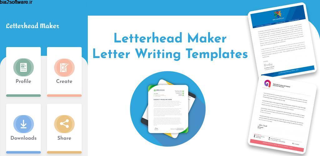 Letterhead Maker – Letter Writing Templates 1.3 قالب های آماده نامه رسمی مخصوص اندروید Letterhead Maker – Letter Writing Templates 1.3 قالب های آماده نامه رسمی مخصوص اندروید