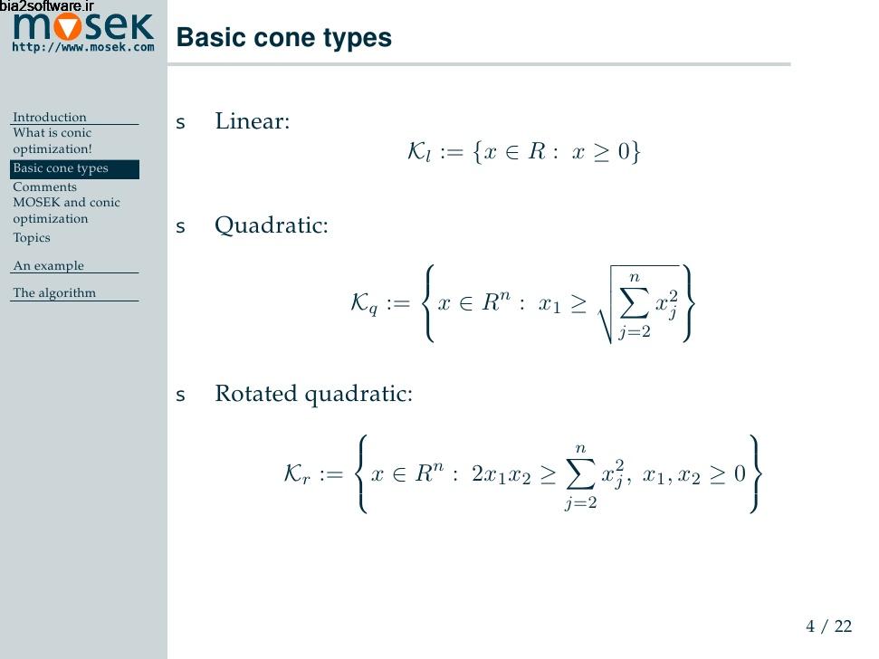 حل معادلات ریاضی Mosek Optimization Tools 7.1.0.63 Windows حل معادلات ریاضی Mosek Optimization Tools 7.1.0.63 Windows