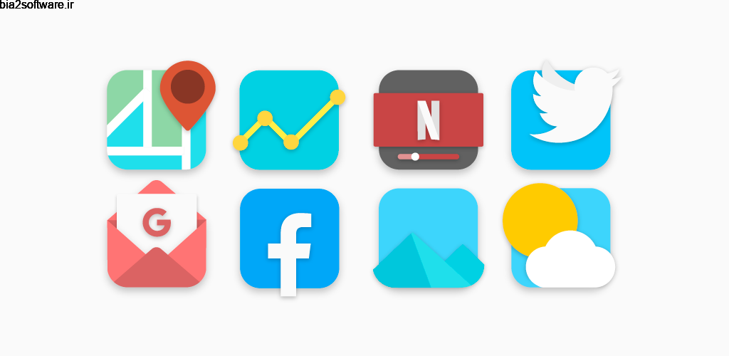 Flat Evo – Icon Pack 4.2 آیکون پک فلت ایو مخصوص اندروید Flat Evo – Icon Pack 4.2 آیکون پک فلت ایو مخصوص اندروید
