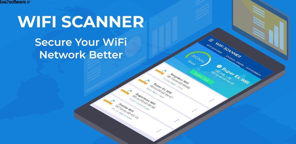 WiFi Scanner PRO 2.2.1 آنالیز و تست سرعت وای فای مخصوص اندروید WiFi Scanner PRO 2.2.1 آنالیز و تست سرعت وای فای مخصوص اندروید
