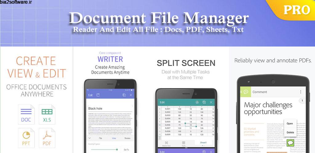 ES Office Document – Word Office, XLS, PDF Reader 4.7.20 آفیس کم حجم و قدرتمند مخصوص اندروید ES Office Document – Word Office, XLS, PDF Reader 4.7.20 آفیس کم حجم و قدرتمند مخصوص اندروید